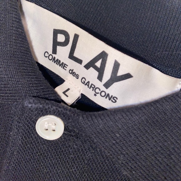 Comme Des Garçons PLAY black polo - Picture 4 of 4